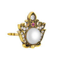OR0606 Earings пусеты CORONA малые