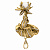 CO1702 PEARL Broosh/Collana Rana di loto