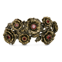 BR171021 GRANATO Braccialetto PAPAVERO