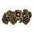 BR171021 GRANATO Braccialetto PAPAVERO