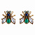 OR4142 Earings пусеты FUTURISMO