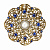 SP1850 TANZANITE Broosh/Сотуар ORNATO