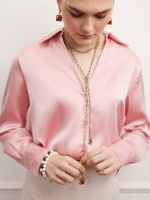 CO0410 CHAMPAGNE/GIALLO Collana - галстук CARAMELLO