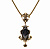 СO190520 NERO  Collana BAROCCO 